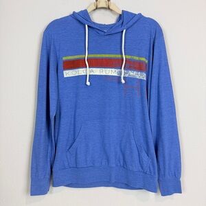 Blue 84 Koloa Rum Kauai Hawaii Hooded T-Shirt M